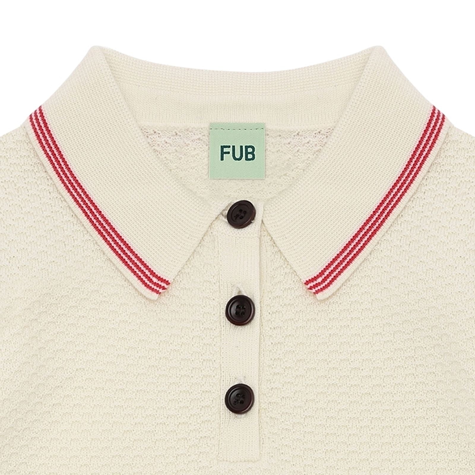 FUB-Kids Pique Polo ecru