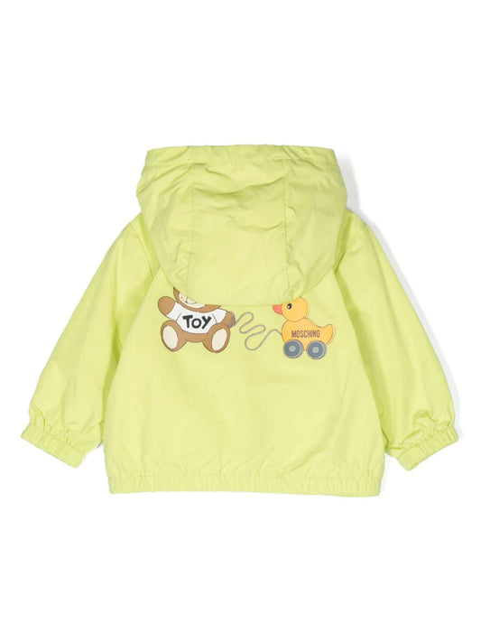 TOY PRINT HOODED JACKET-SUN-LIME