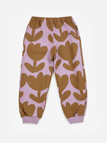 Retro Flowers all over jogging pants