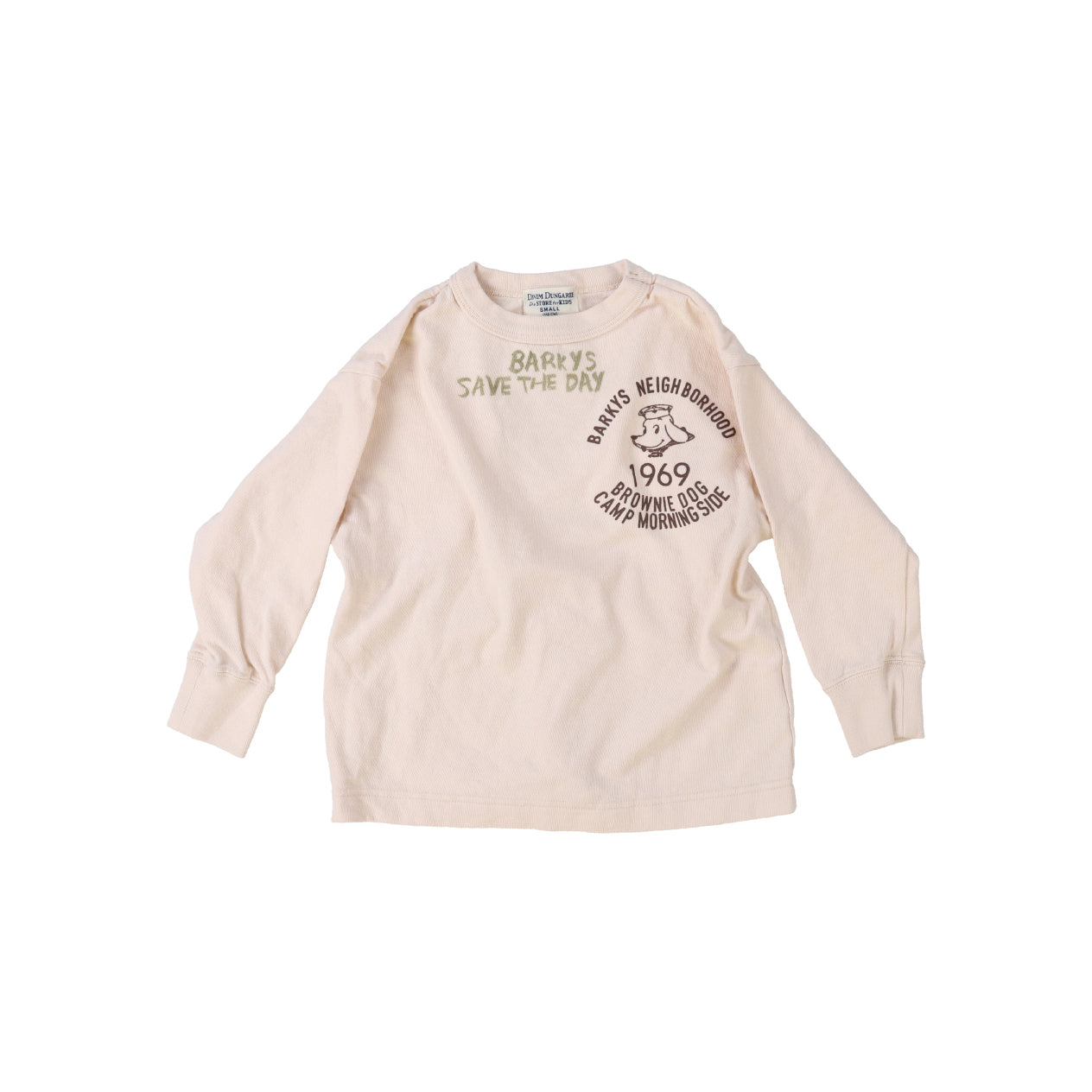 Denim Dungaree-Kids Vintage Cotton Jersey 1969 Long Sleeve Tee