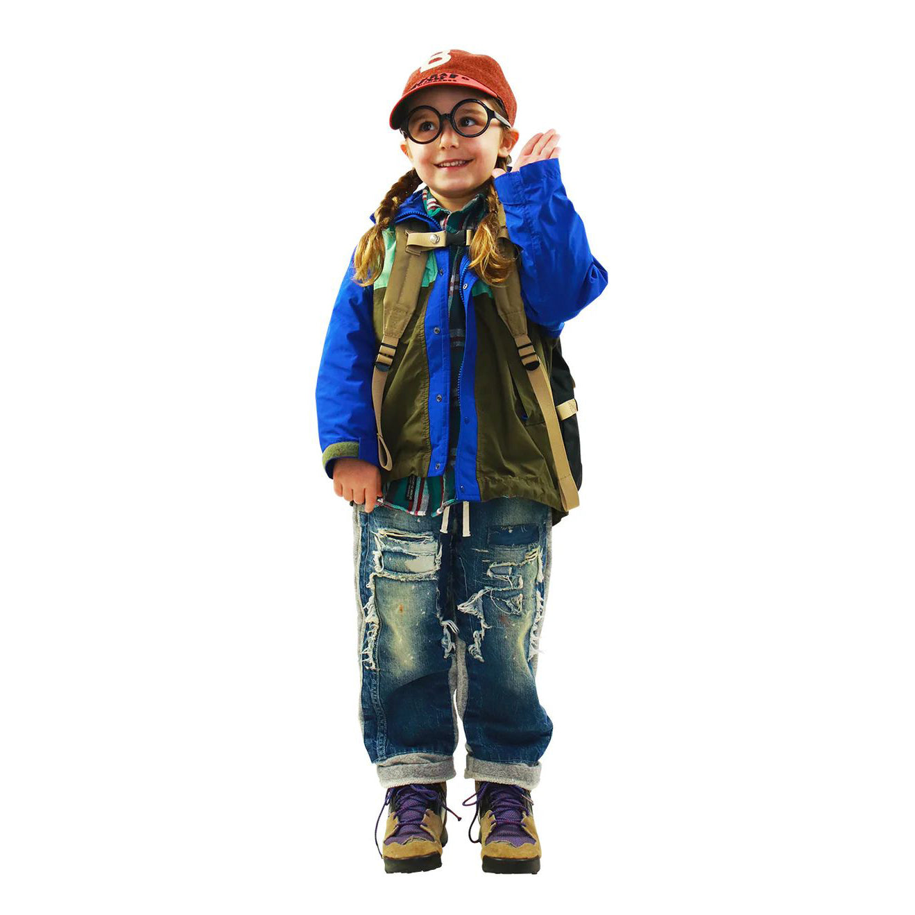 Denim Dungaree-Kids Vintage Pile Remake Pants