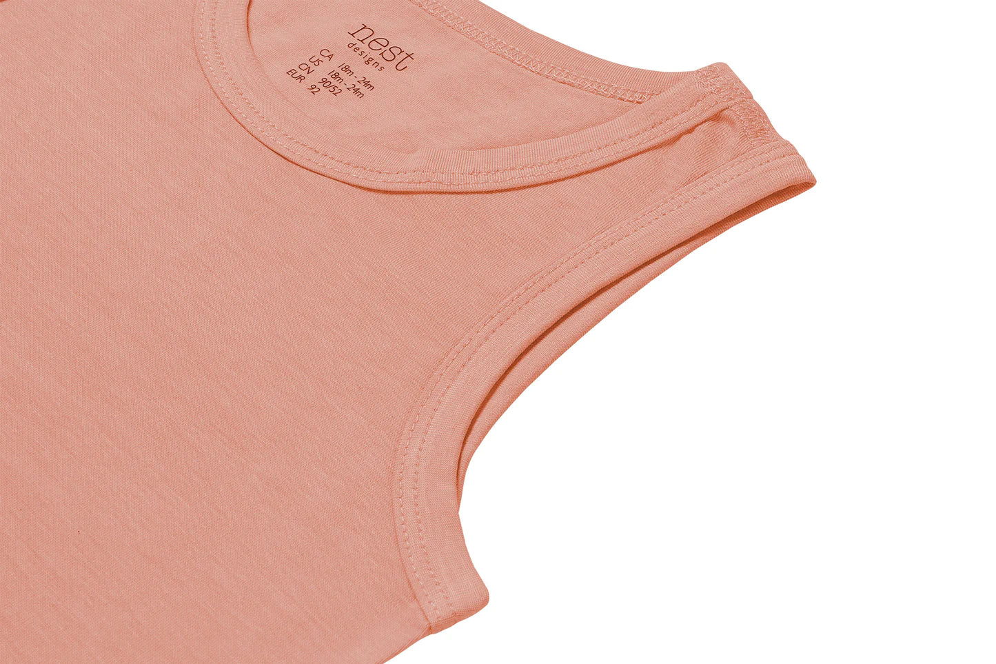 Tank Top (Bamboo Jersey) - Pantone Coral Almond