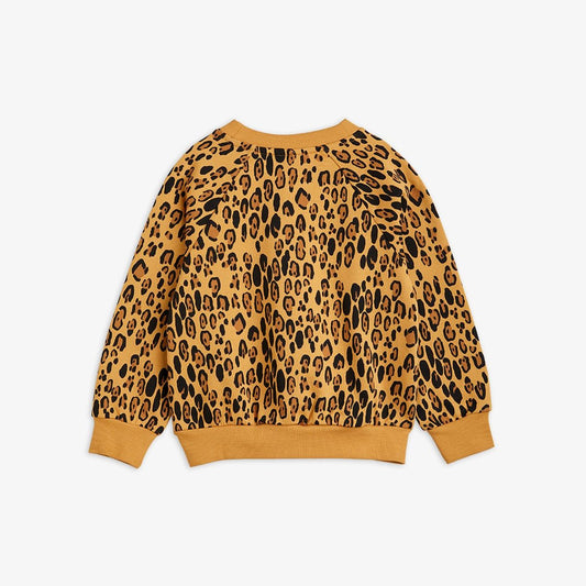 Basic leopard sweatshirt-Beige