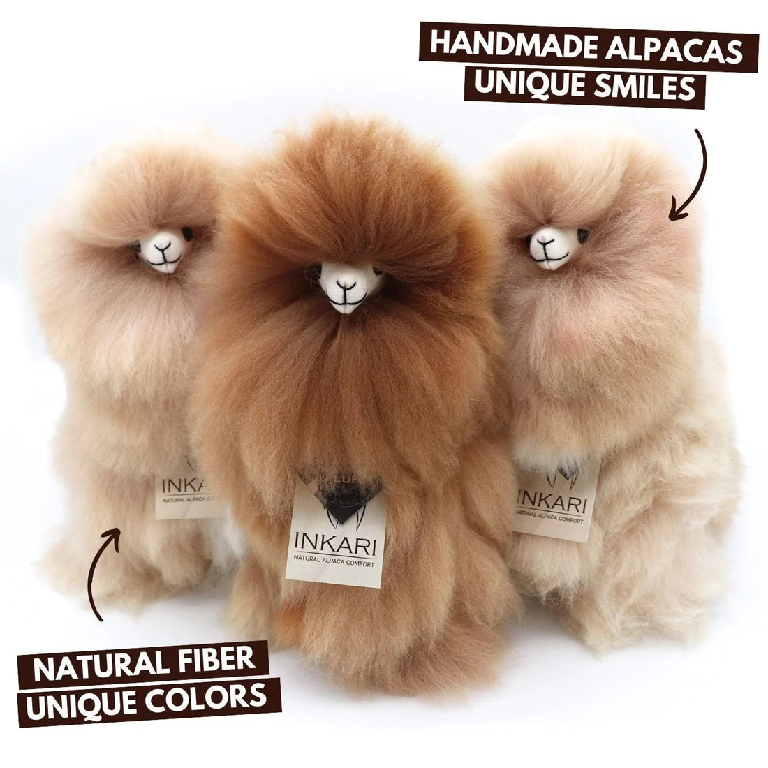 Inkari-Alpaca Monster Medium 32cm Sandstone