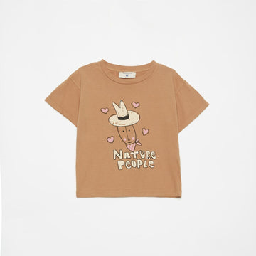 NATURE LOVERS T-SHIRT-CAMEL