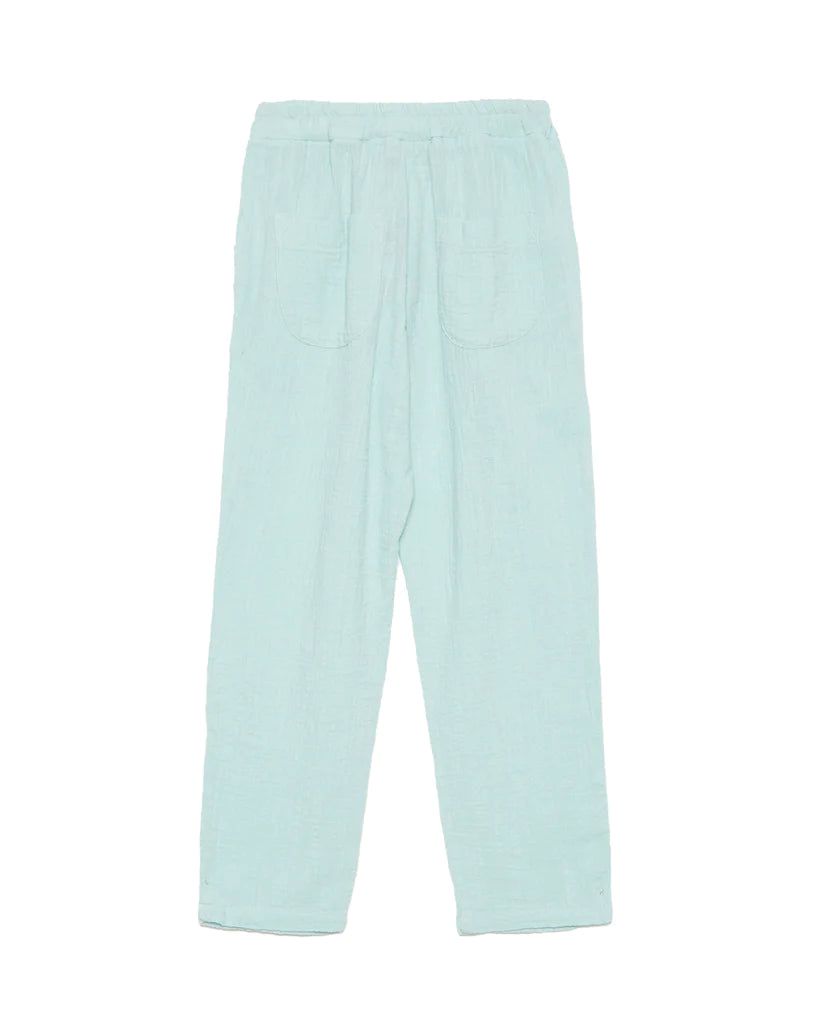 EMBROIDERED STARS CARROT PANTS-MINT