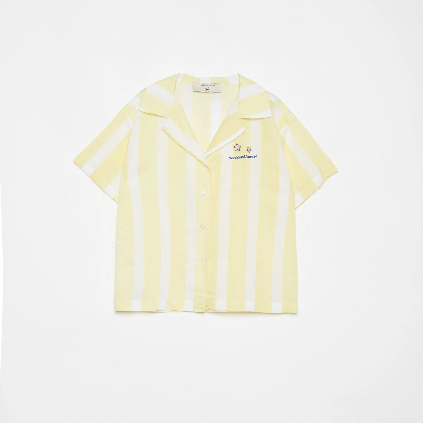 YELLOW STRIPES BUTTONED SHIRT-YELLOW/WHITE