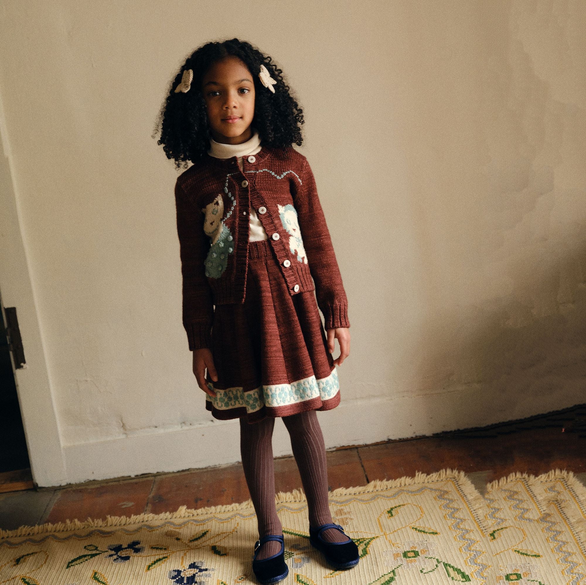 Misha & Puff-Kitten Tangle Skirt Madder Root