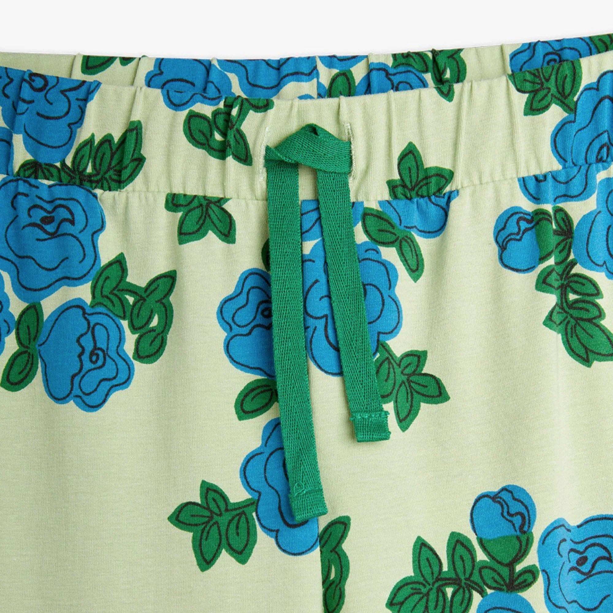 Blue roses aop trousers