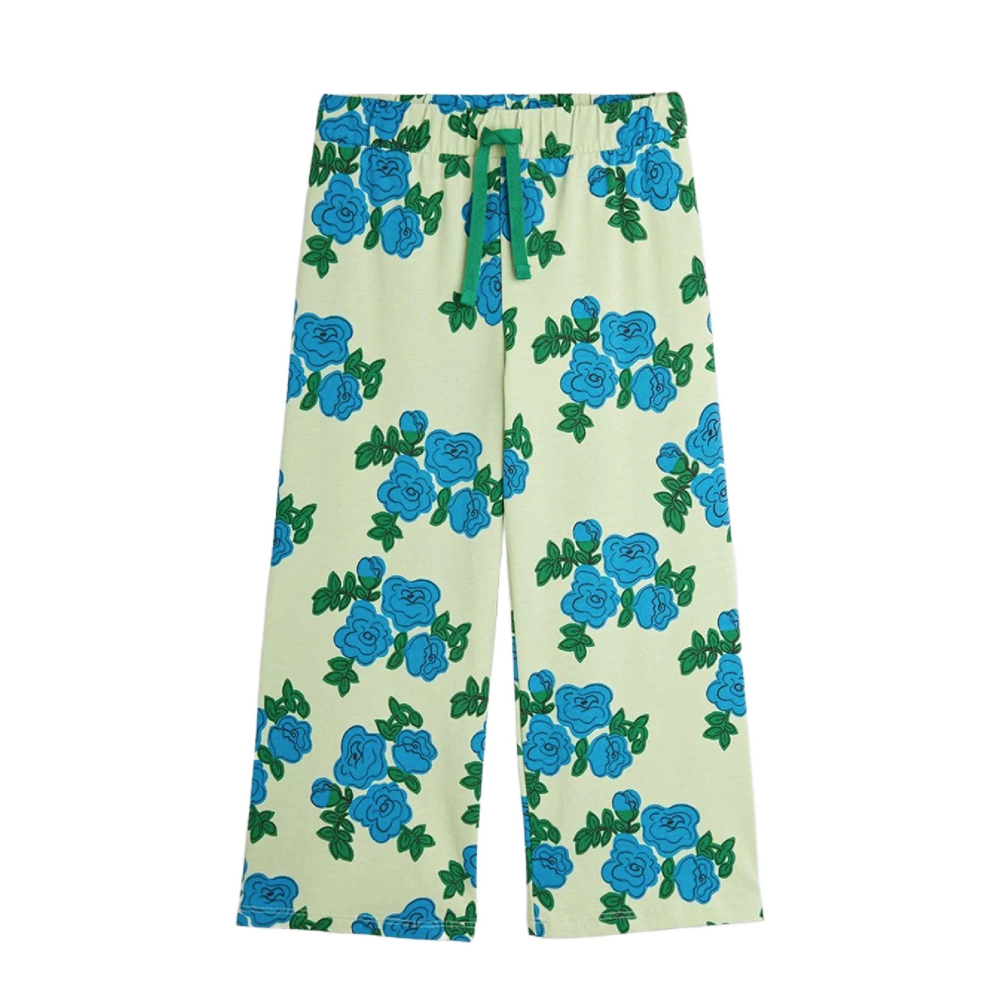 Blue roses aop trousers