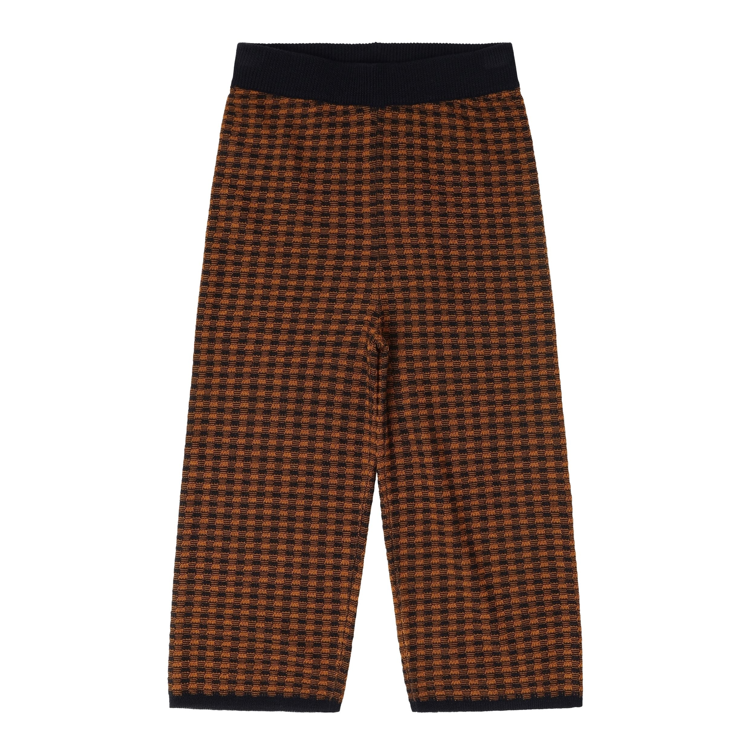 FUB-Kids Checked Pants dark navy/burnt amber