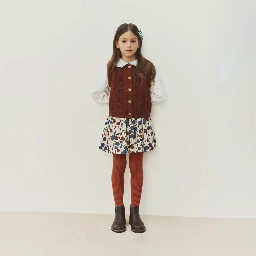Bonpoint-Jupe Suzon Imp Noisette