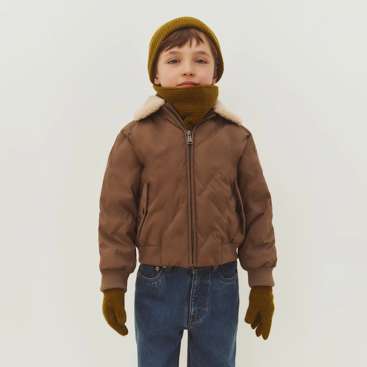 Bonpoint-Blouson Mickson Vert De Gris