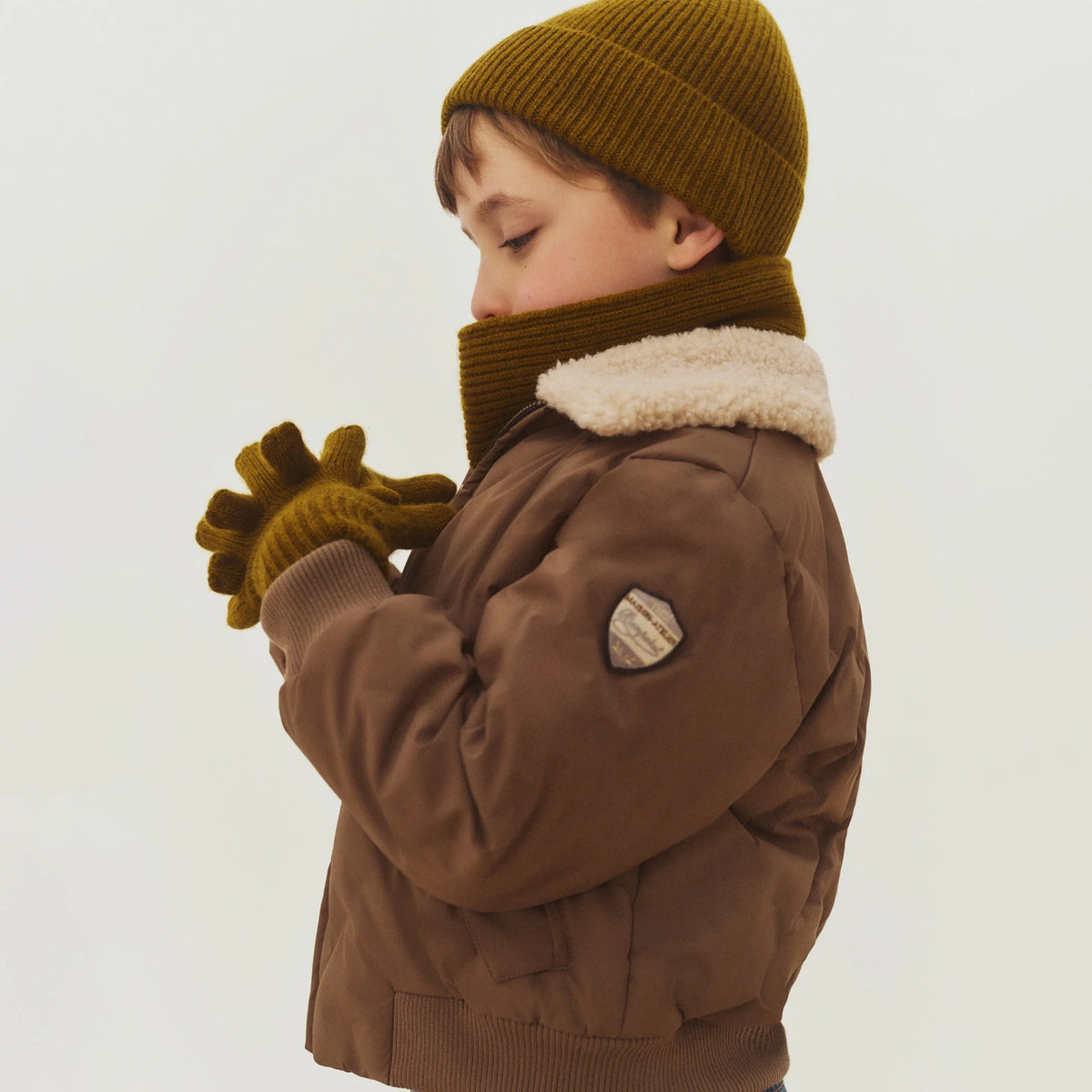 Bonpoint-Blouson Mickson Vert De Gris