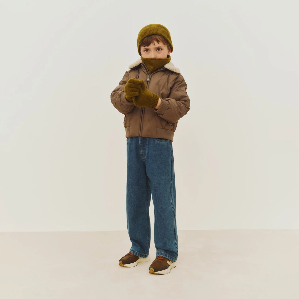 Bonpoint-Blouson Mickson Vert De Gris