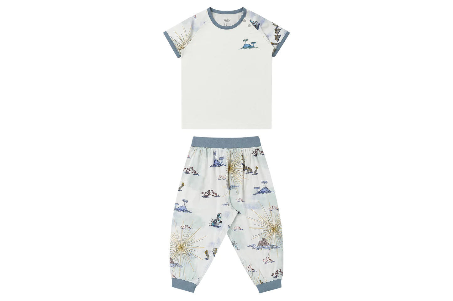 Short Sleeve Capri Shorts Play Set (Avocado Bamboo) - Ocean Wonders