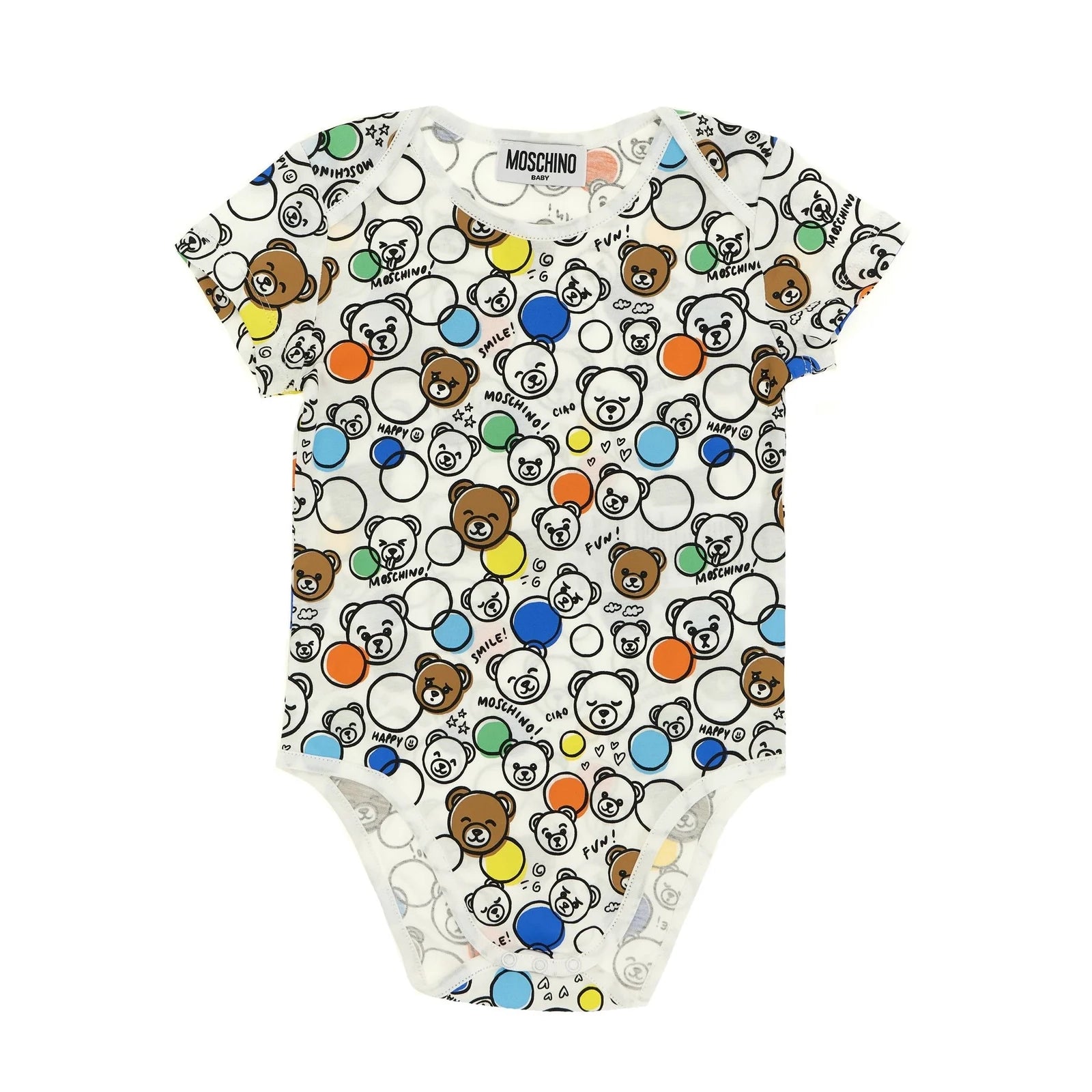 Moschino-Baby Bodysuit Gift Set Beige With Box