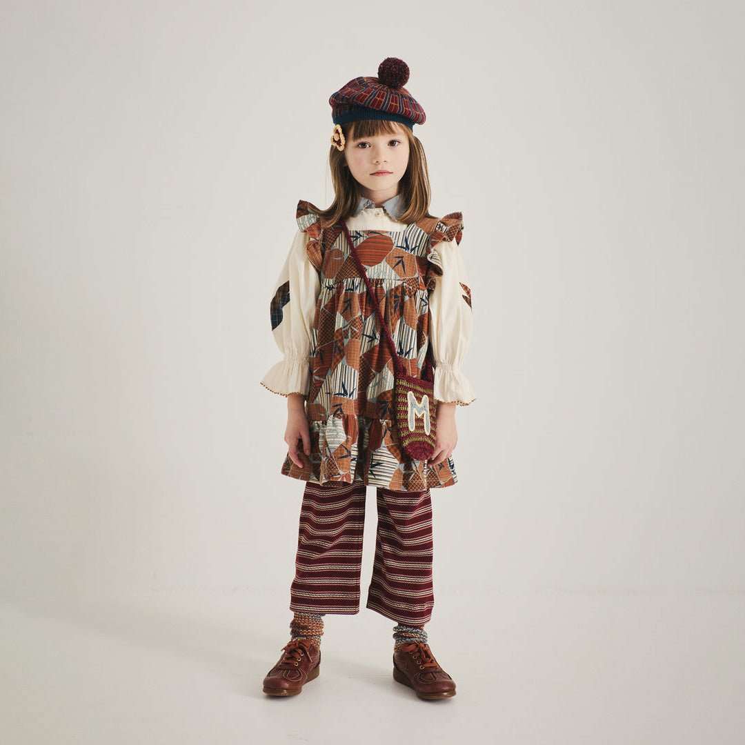 Misha & Puff-Ruffle Sleeve Dress Rose Gold Kyoto