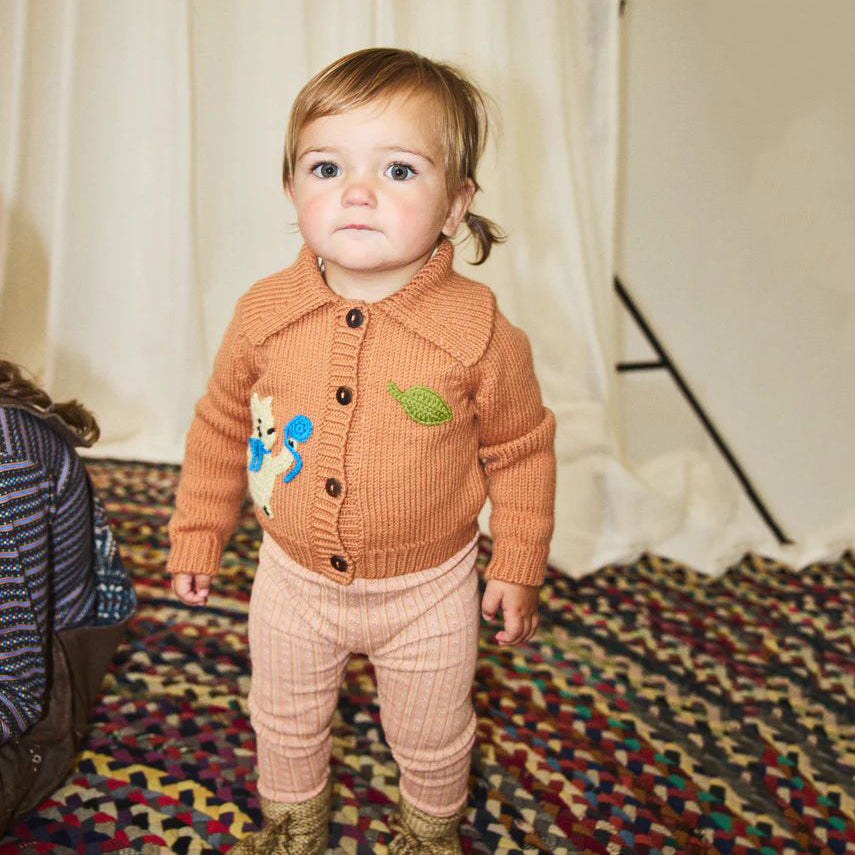 Misha & Puff-Baby Meadow Motley Cardigan Palomino
