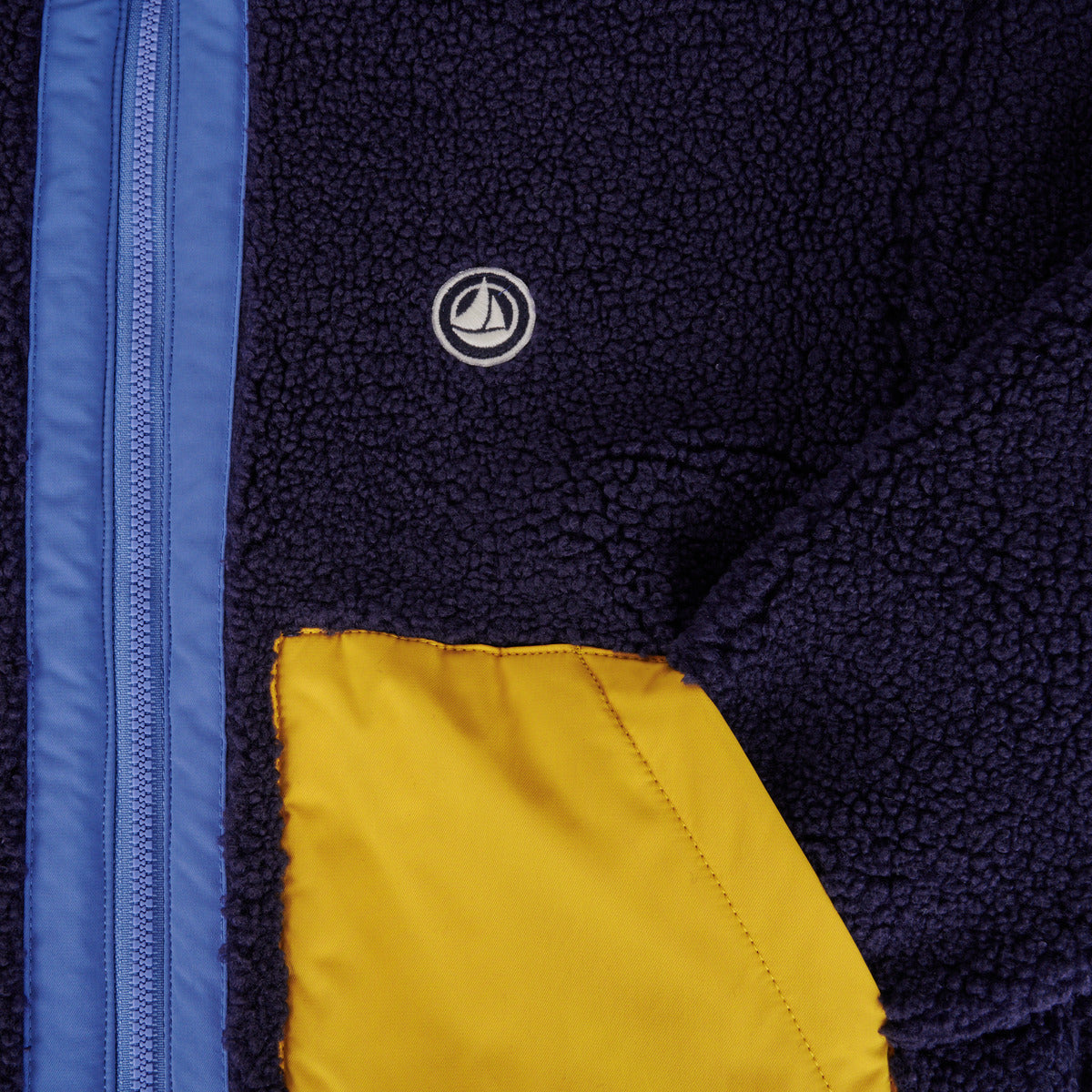 Petit Bateau-Boys Veste Sherpa Smoking