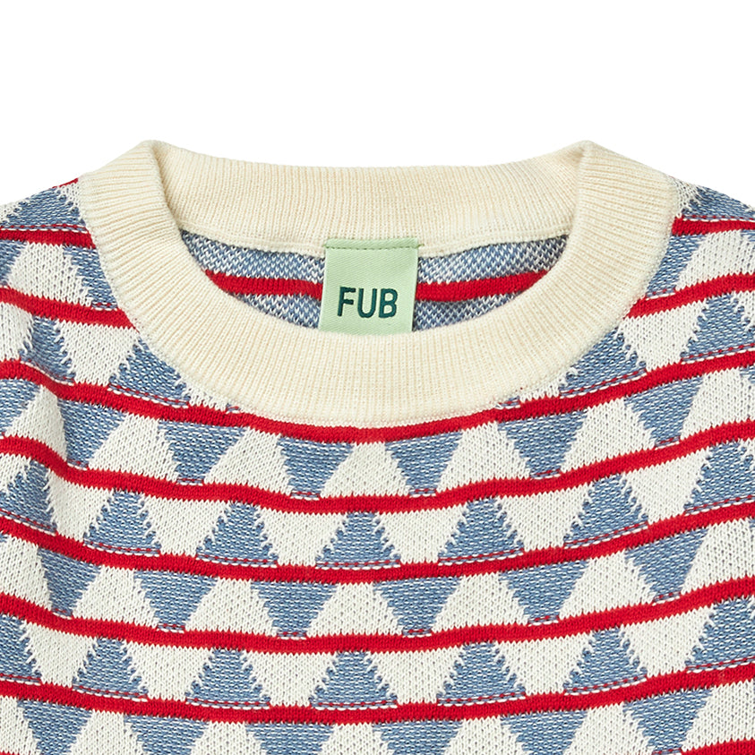 Fub-Red Stripe Cotton Sweatshirt