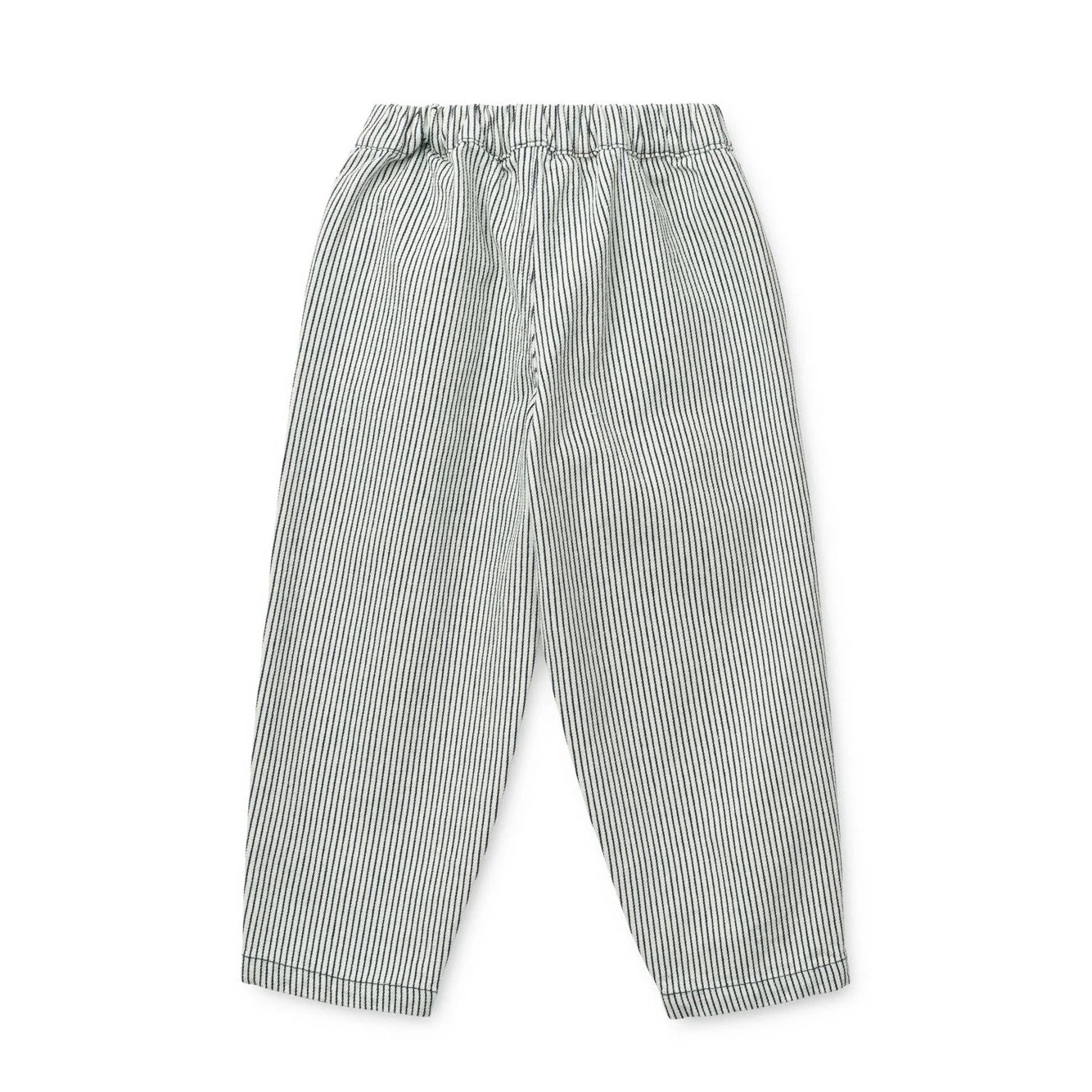 Liewood-Borris Stripe Denim Pants Classic navy / Creme de la creme