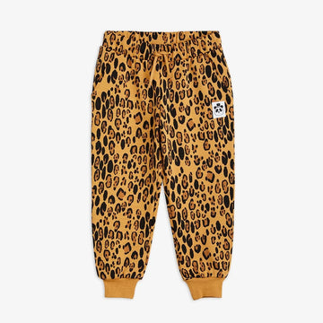 Basic leopard sweatpants-Beige