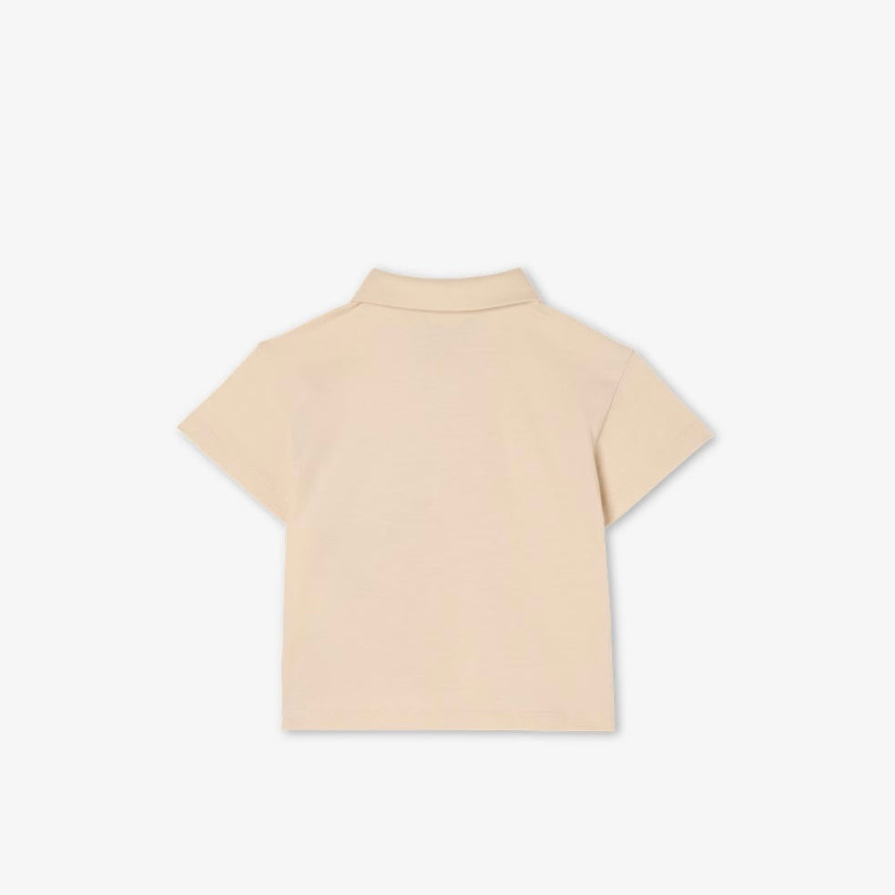 Fendi-Baby Boy SS Polo Tee W FF Detailed Pocket Linen