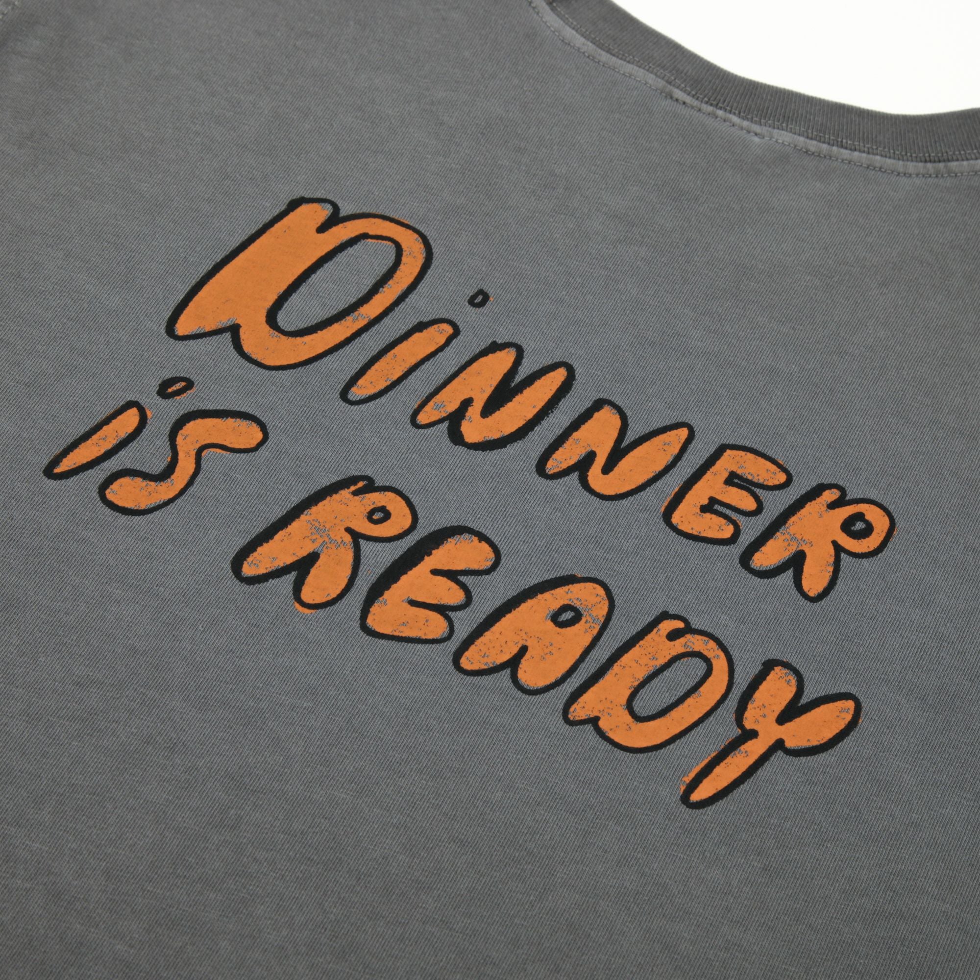 Jelly Mallow-Dinner Pigment Longsleeve T-shirt Charcoal