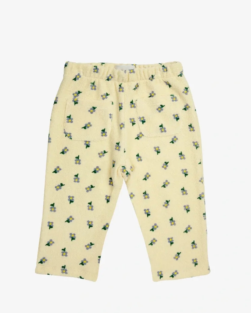 Baby Pansy Flower all over straight jogging pants