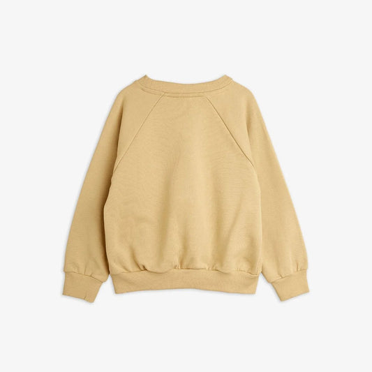 Basic solid sweatshirt-Beige