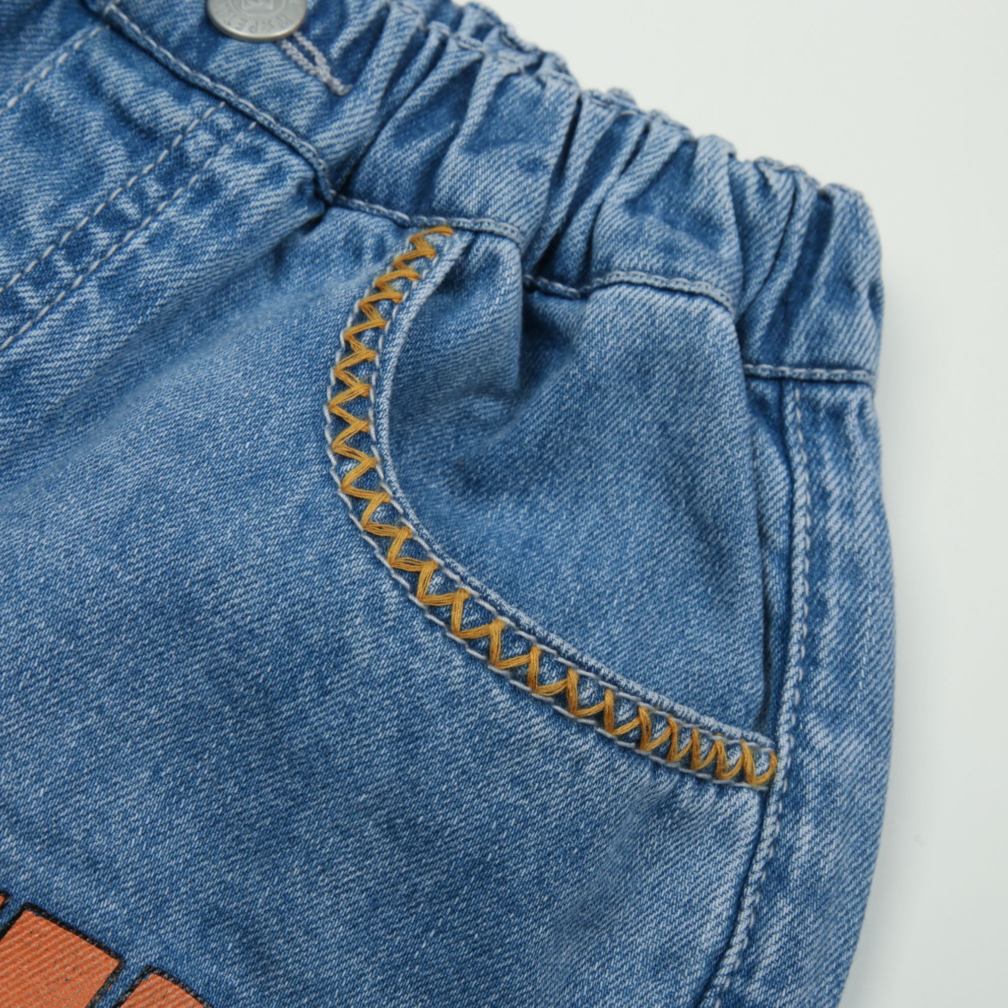 Jelly Mallow-Our Recipe Denim Shorts Blue