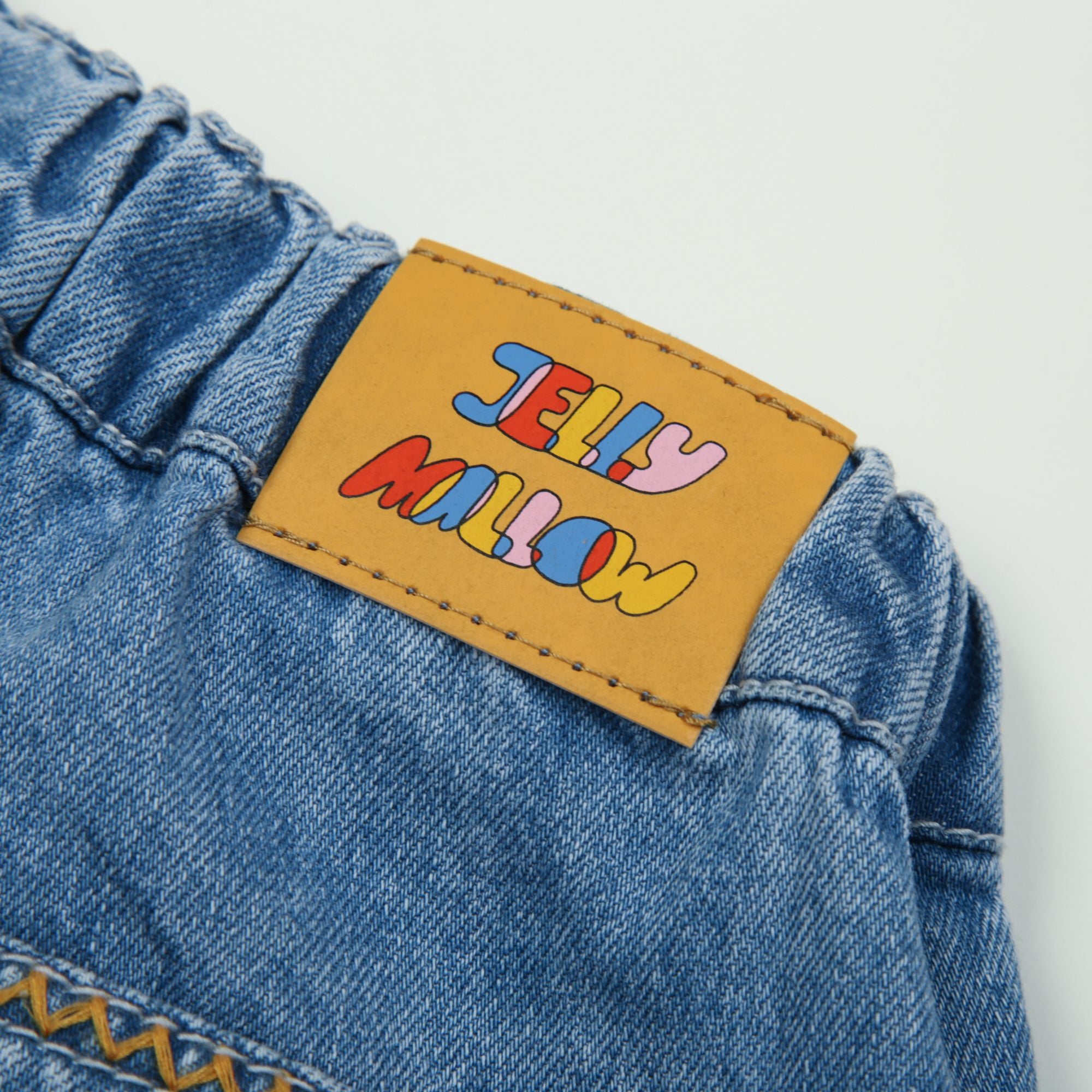Jelly Mallow-Our Recipe Denim Shorts Blue