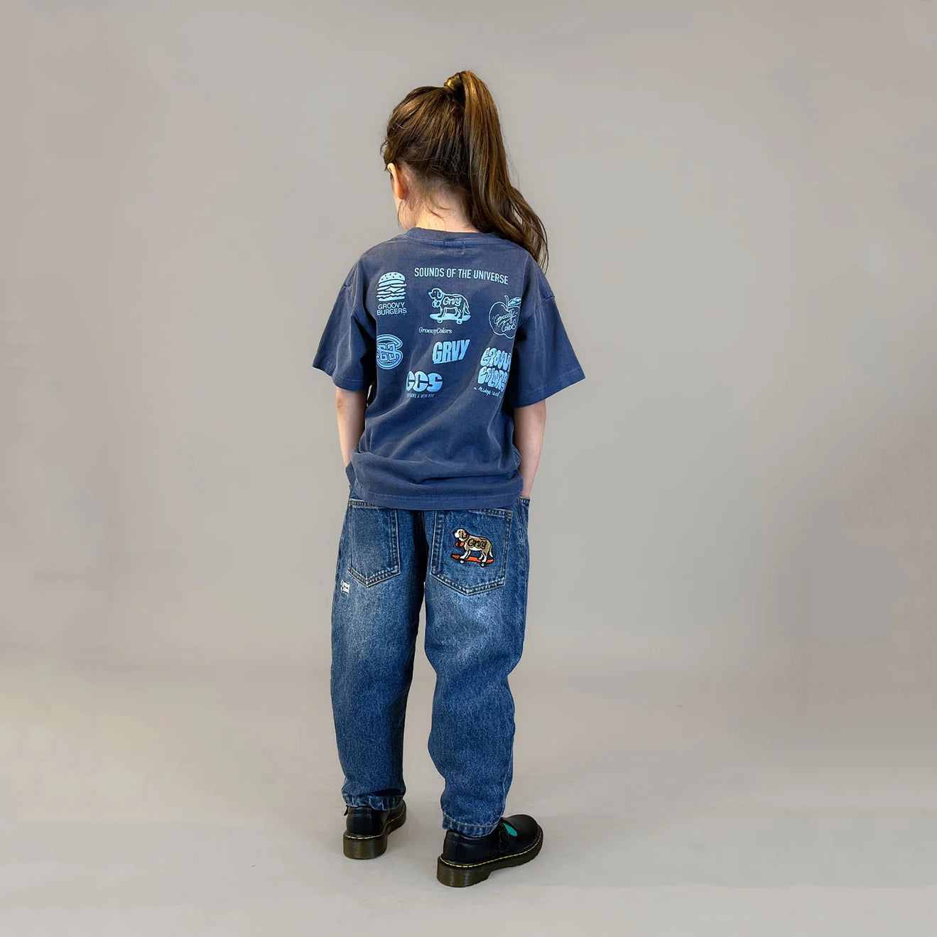 Groovy Colors-Kids Woven Pants Blue