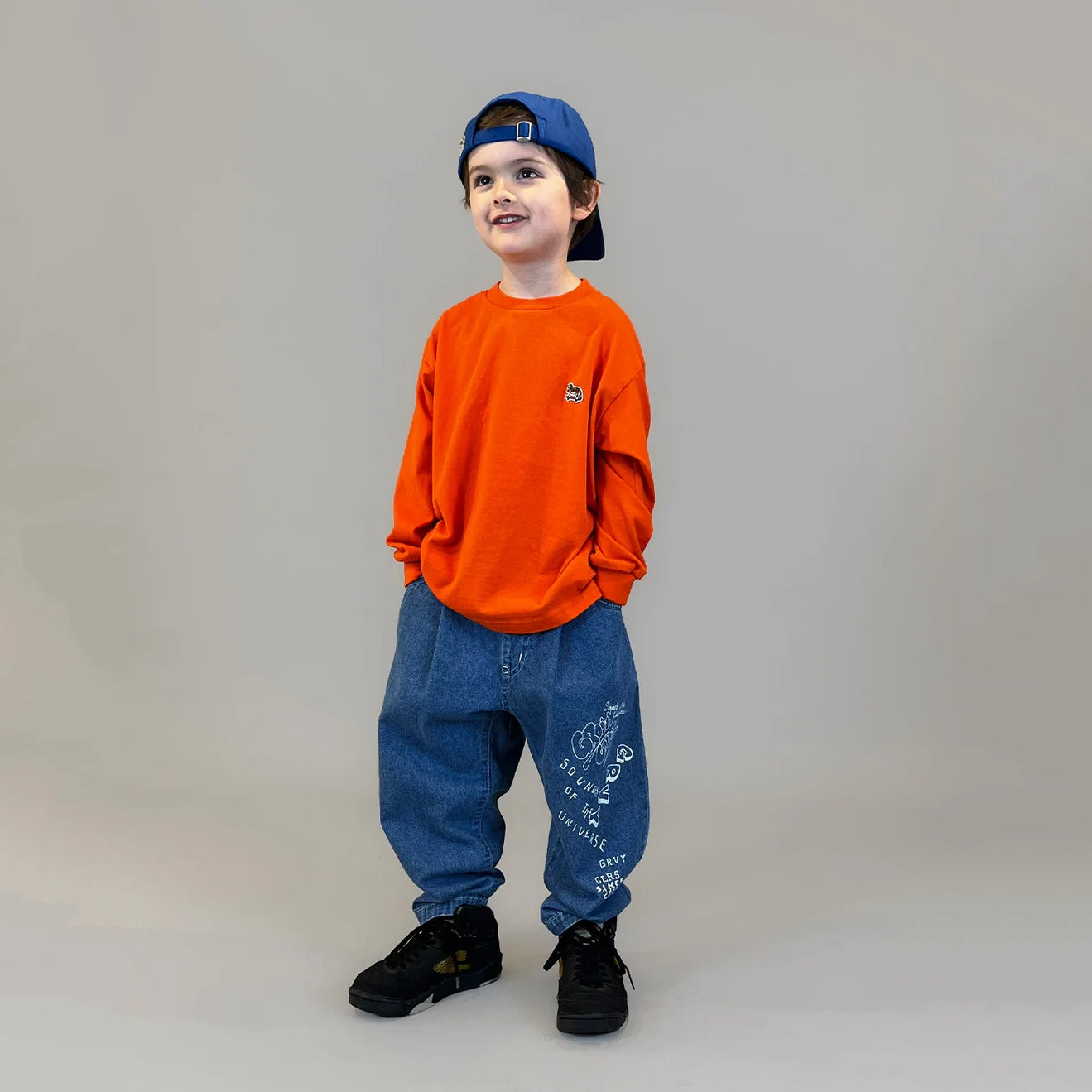 Groovy Colors-Kids Woven Pants Blue