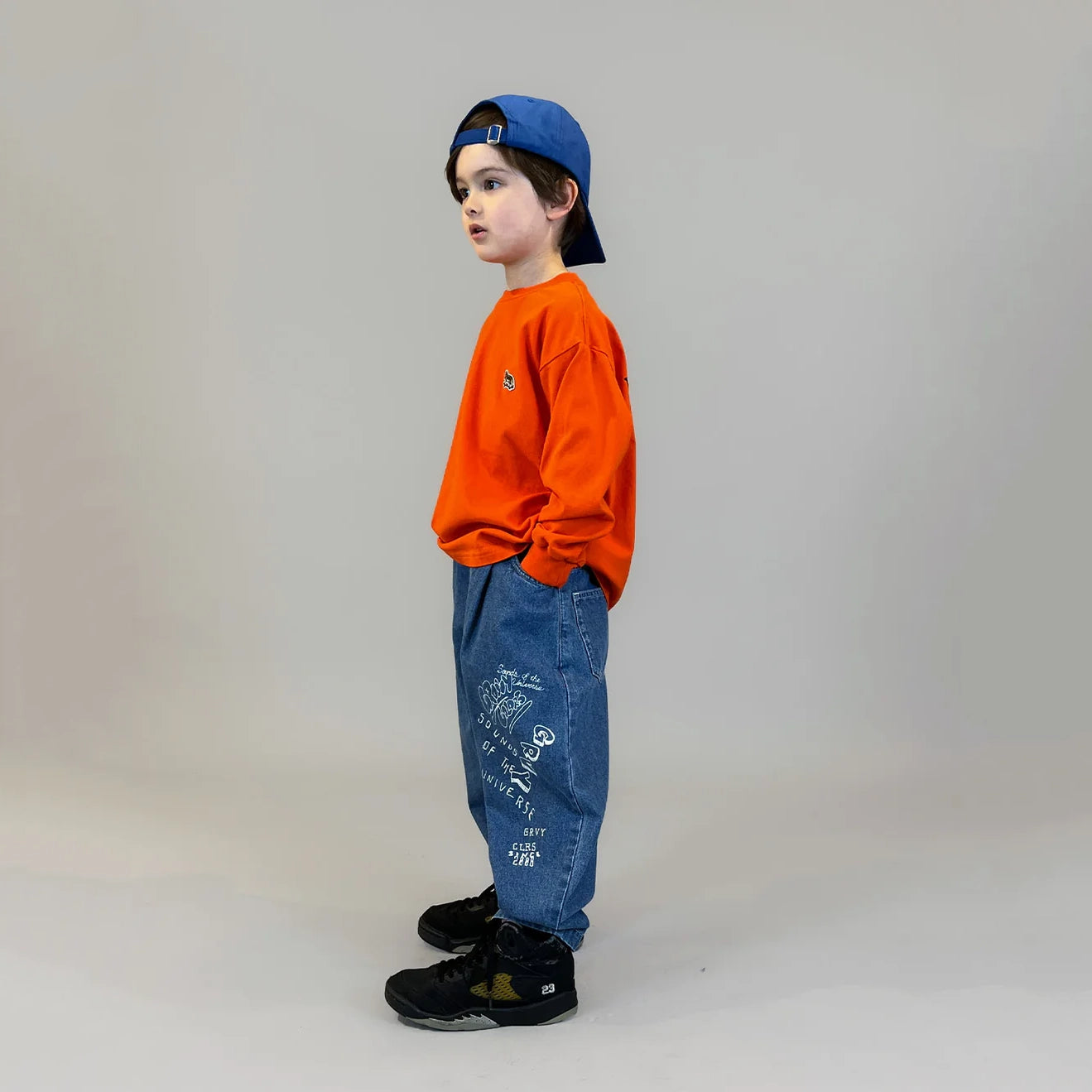 Groovy Colors-Kids Woven Pants Blue