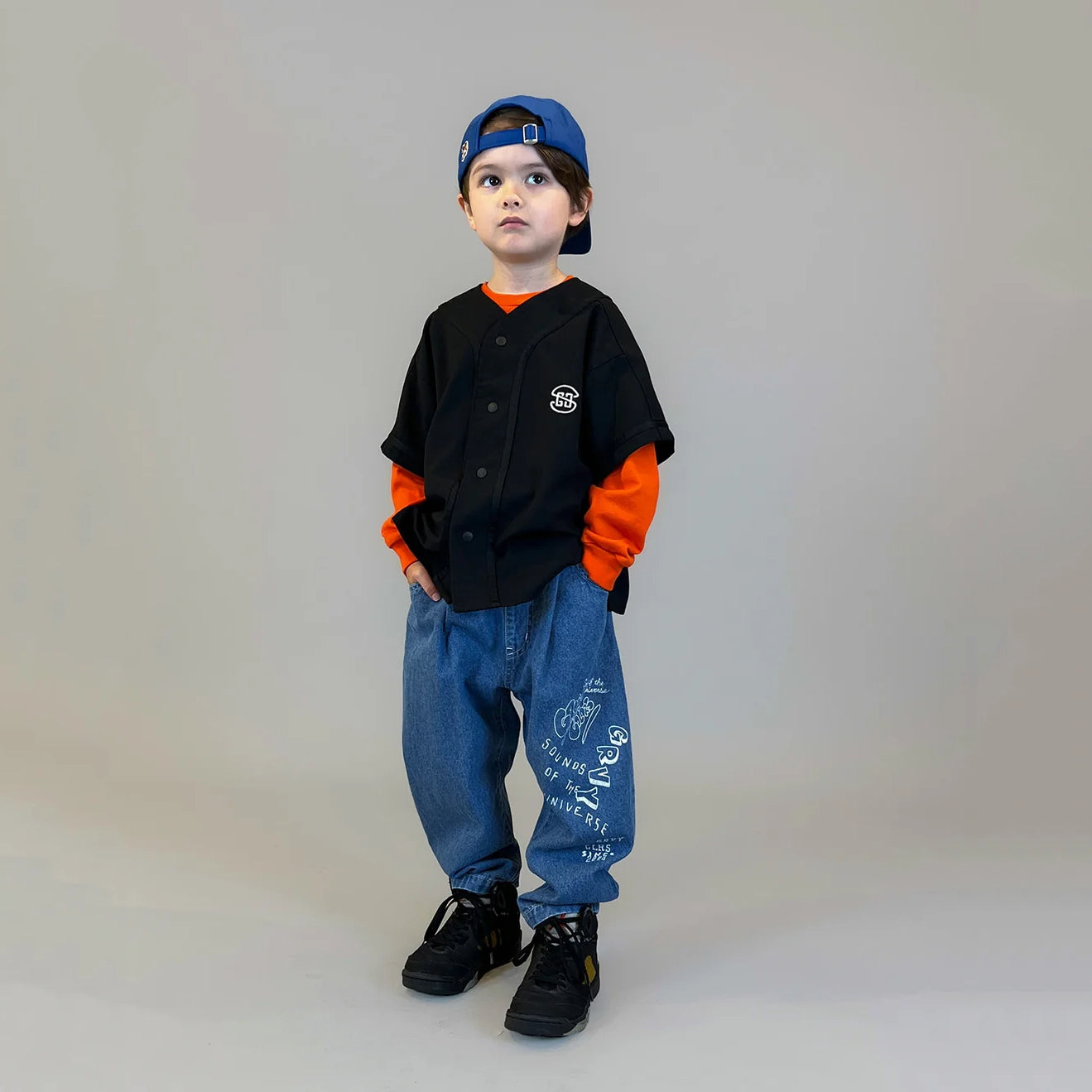 Groovy Colors-Kids Woven Pants Blue