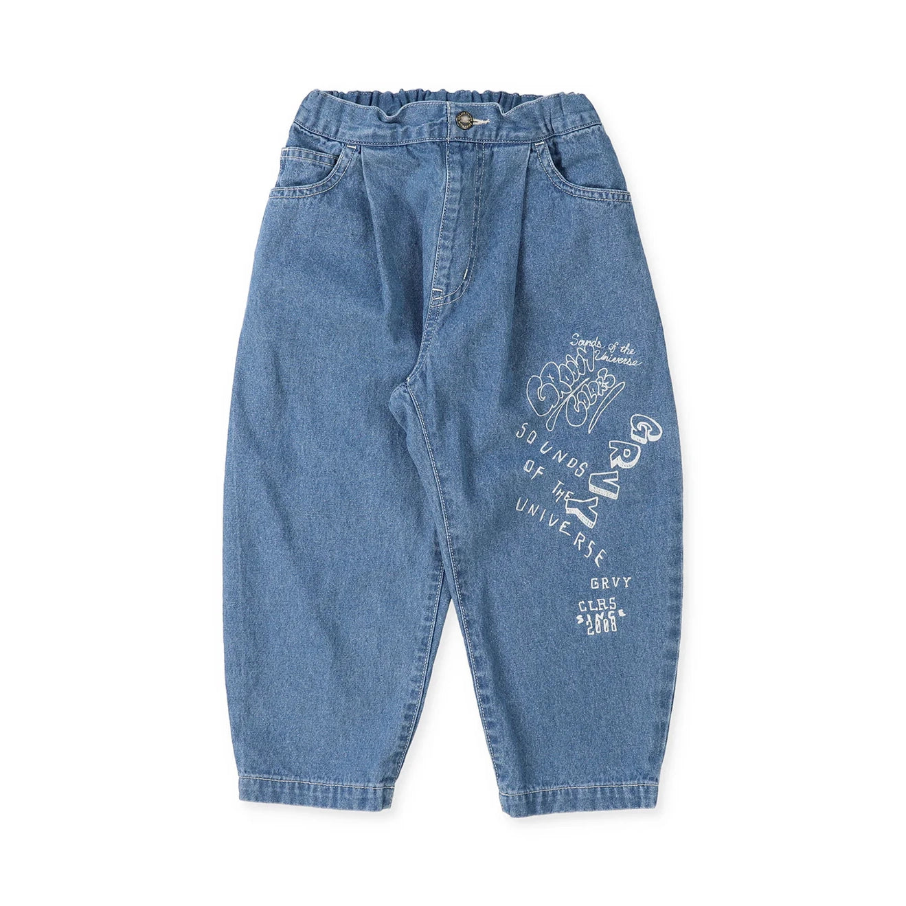 Denim Dungaree-Kids Woven Pants Blue