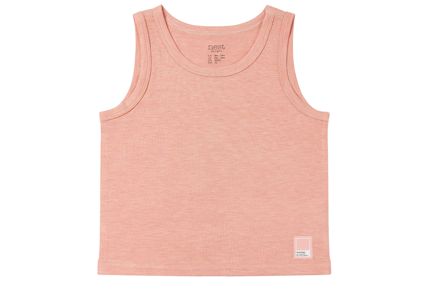 Tank Top (Bamboo Jersey) - Pantone Coral Almond