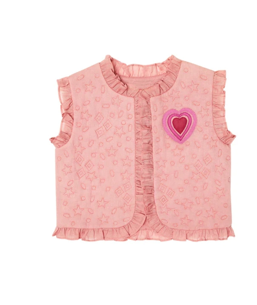 HEART SPACE VEST-PEARL