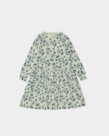 Printed Dress ecru/pistachio