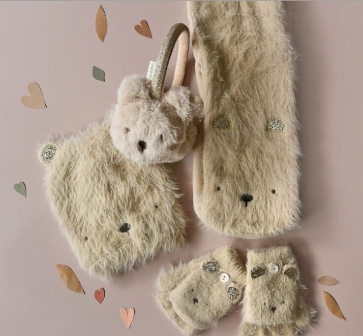 Rockahula Kids-Teddy Bear Fluffy Gloves