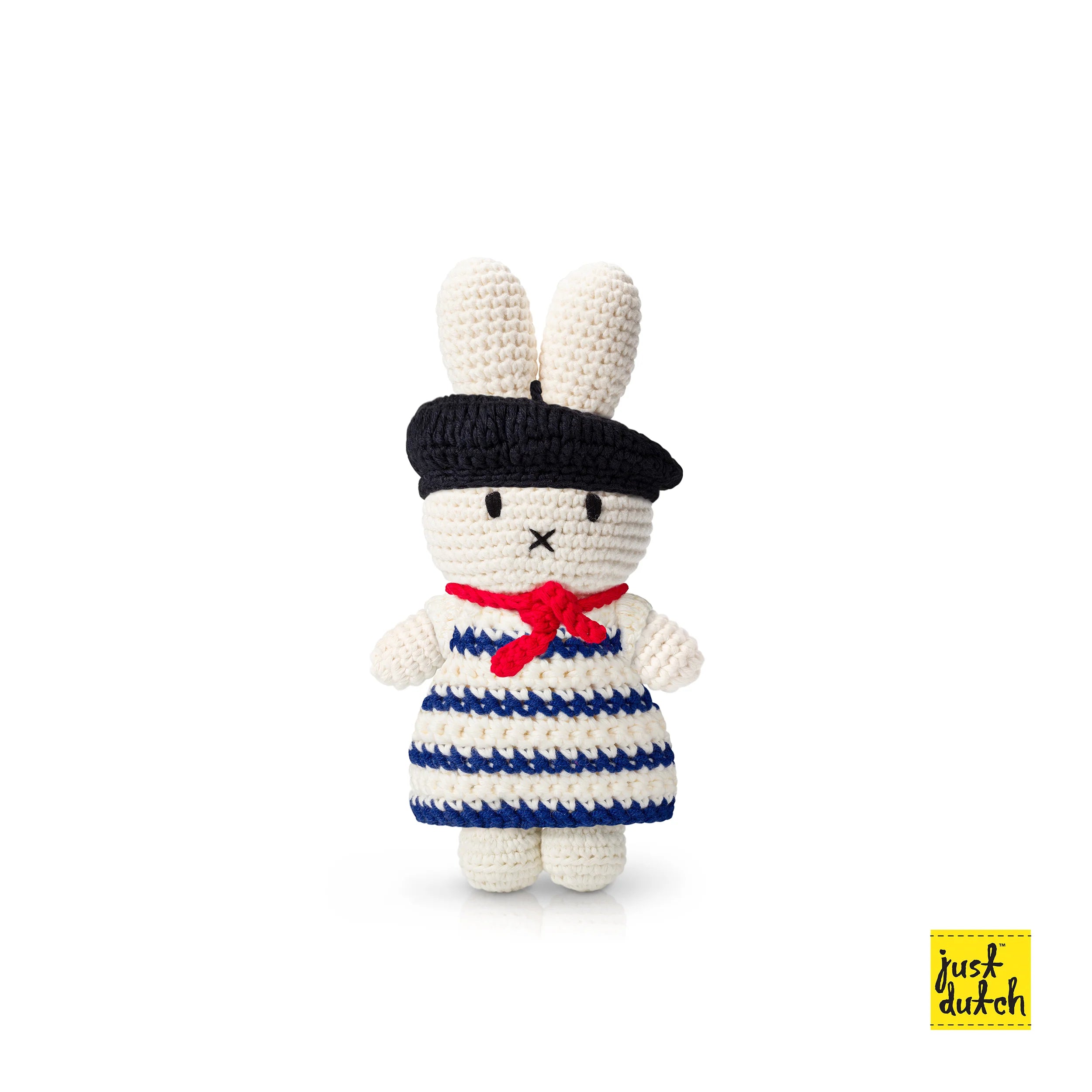 Miffy-Miffy in French Inspired Dress Crochet Doll