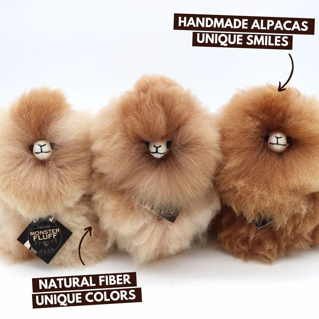 Inkari-Alpaca Monster Mini 15cm Sandstone