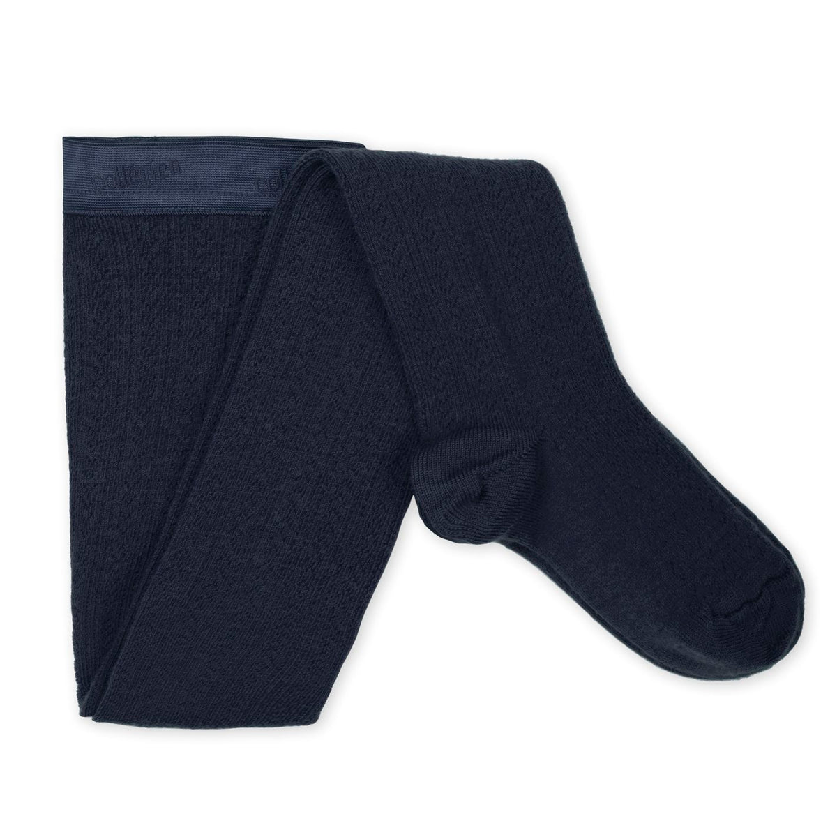 Collégien-Angélique  Pointelle Merino Wool Tights Nuit Etoilée