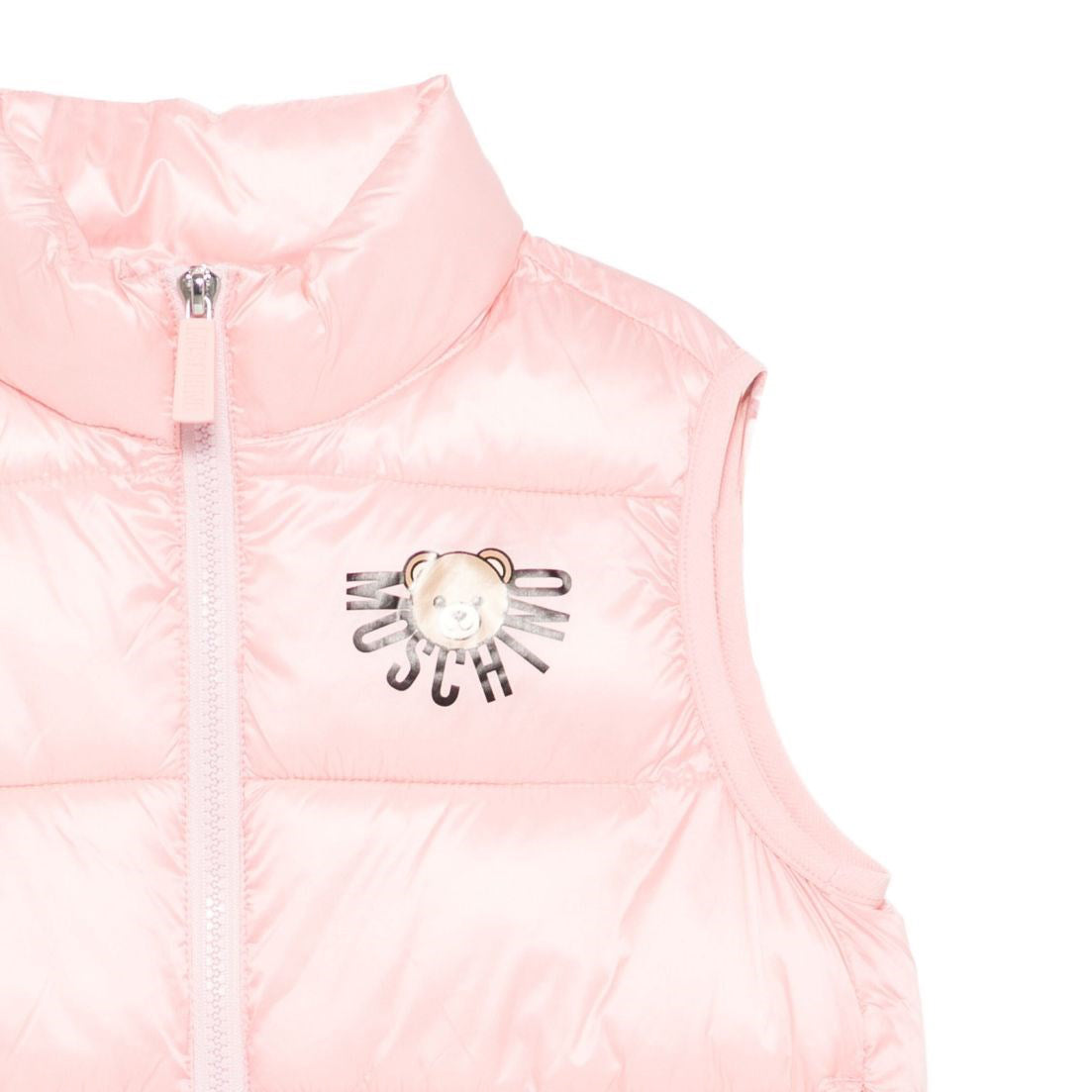 Moschino-Kids Padded Gilet-Sugar Rose