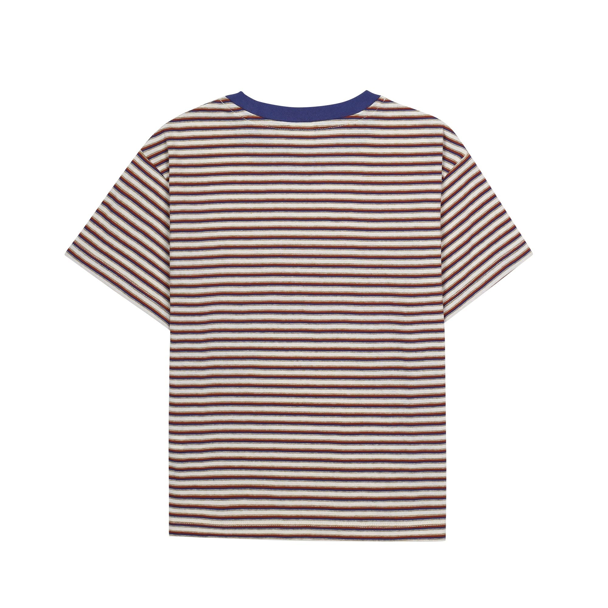 Jelly Mallow-Heartchain Stripe T-shirt Navy