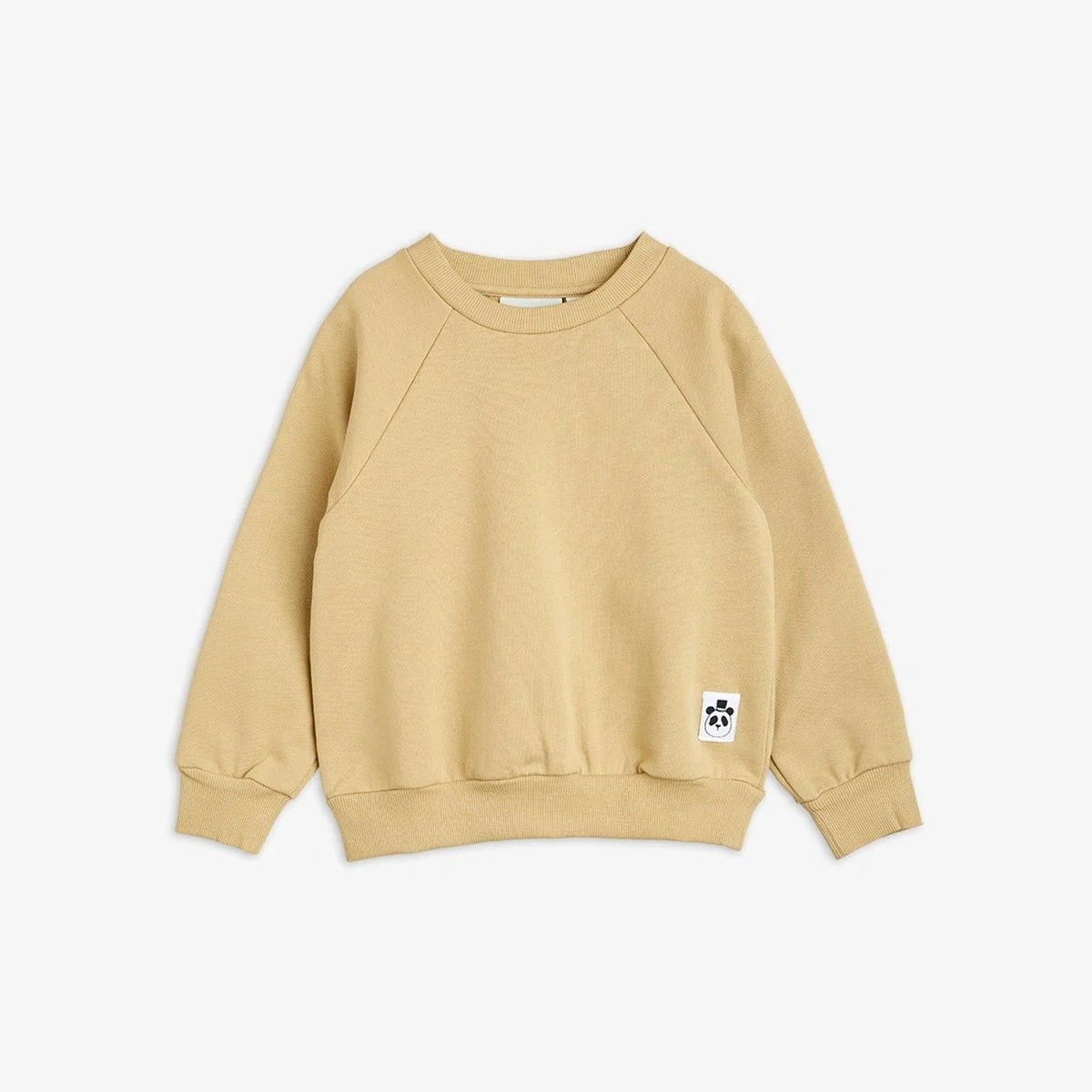 Basic solid sweatshirt-Beige