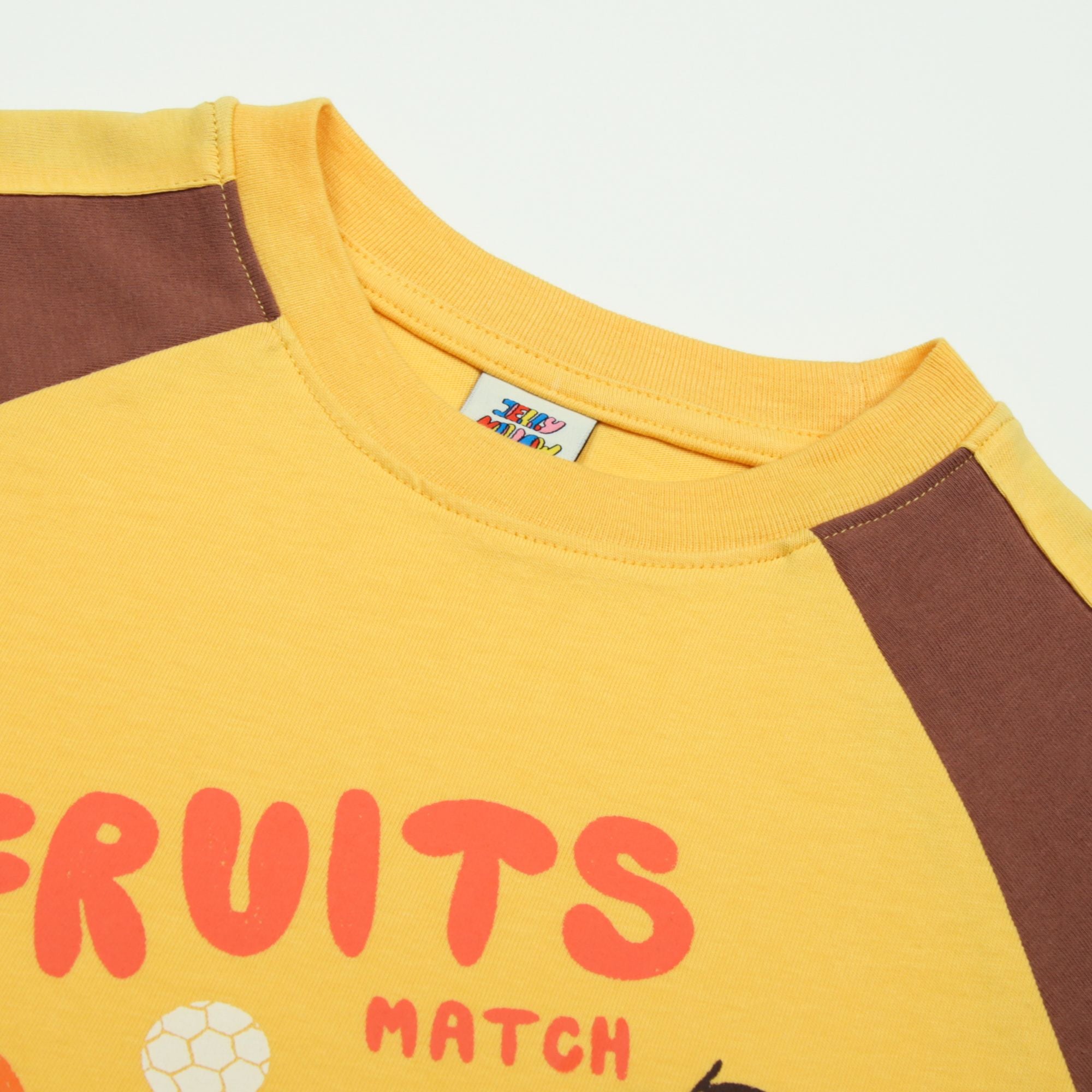 Jelly Mallow-Fruits Raglan T-shirt Yellow