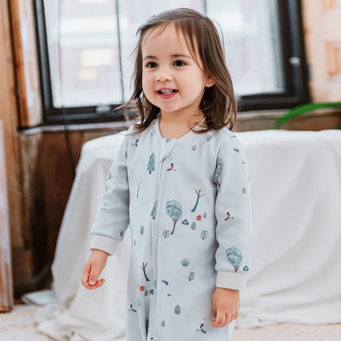 Nest Designs-Long Sleeve Romper Snowy Snuggles